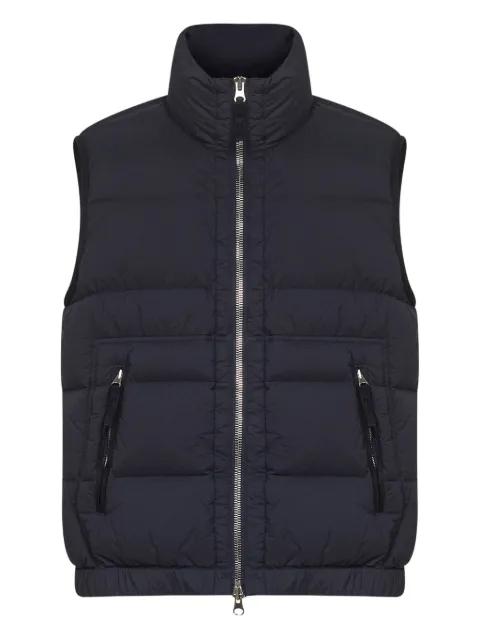 padded double-slider zip vest by STONE ISLAND