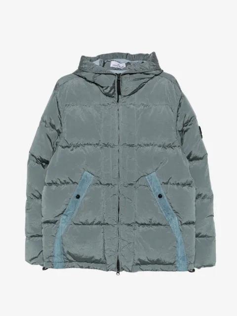 padded hoodied jacket by STONE ISLAND