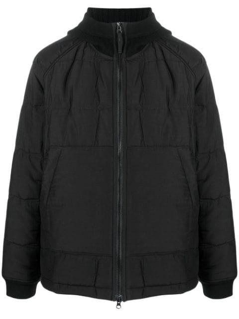 padded zip-up jacket by STONE ISLAND