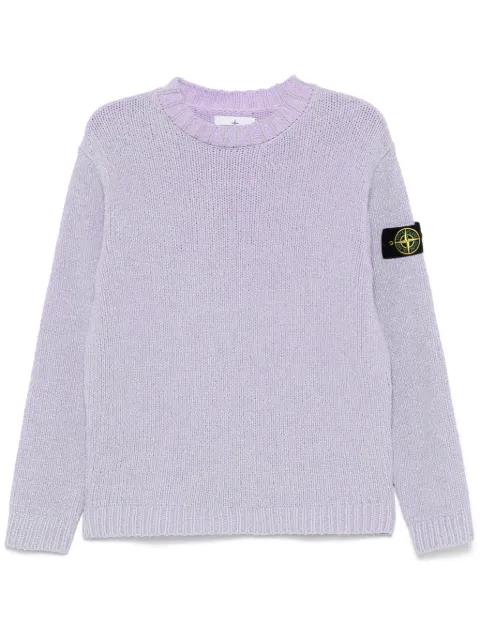 painted-effect sweater by STONE ISLAND