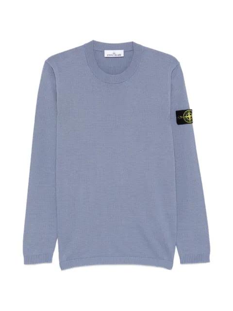 patch crew-neck sweater by STONE ISLAND