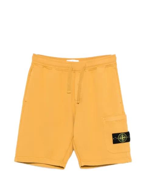 patch drawstring shorts by STONE ISLAND