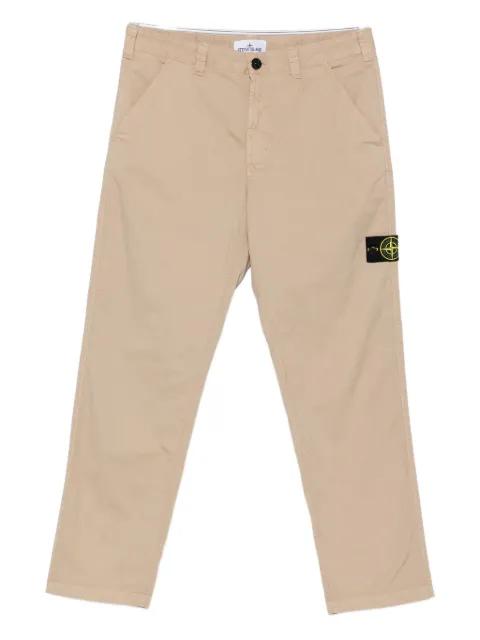 patch-pocket logo-detail trousers by STONE ISLAND