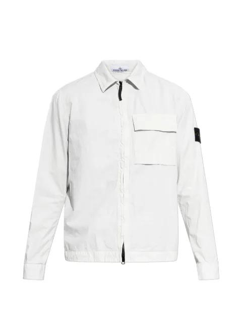 patch-pocket shirt jacket by STONE ISLAND