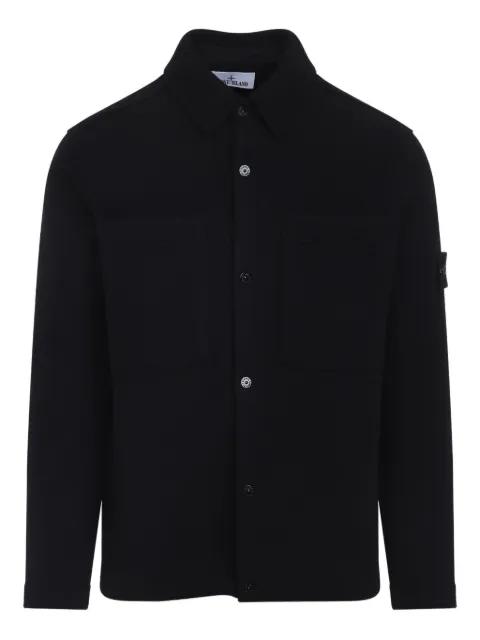 patch-pocket wool shirt by STONE ISLAND
