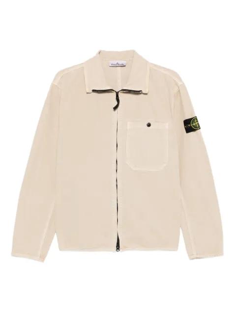 patch-pocket zip overshirt by STONE ISLAND