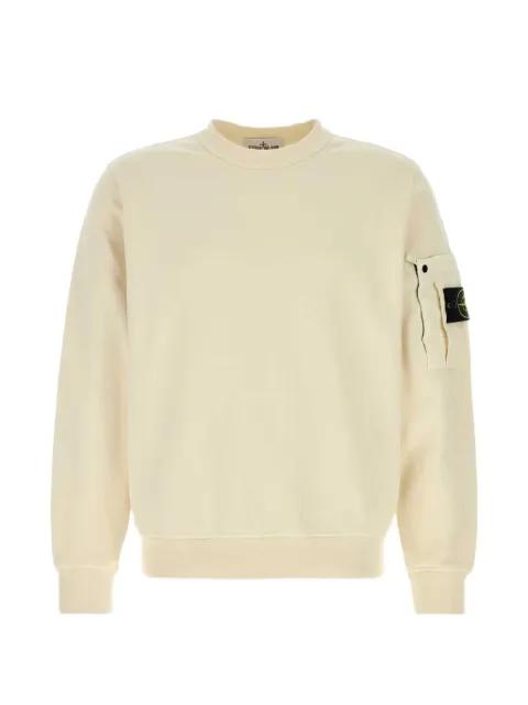 pocket-detail cotton sweatshirt by STONE ISLAND
