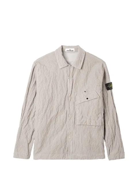 pocket textured jacket by STONE ISLAND