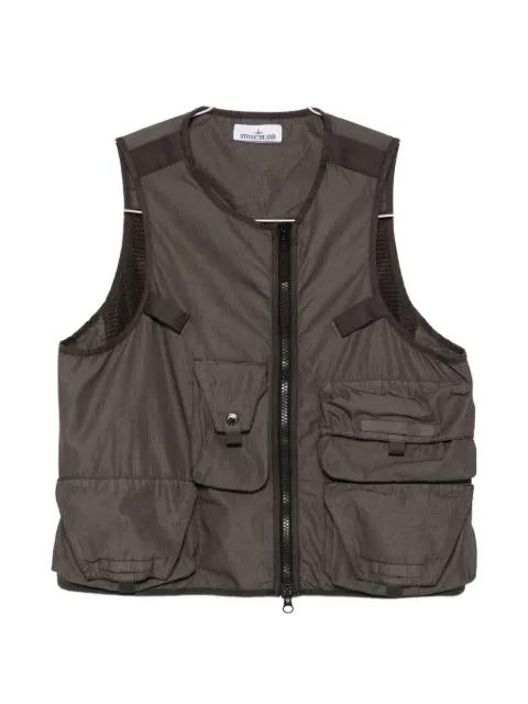 pockets zip vest by STONE ISLAND