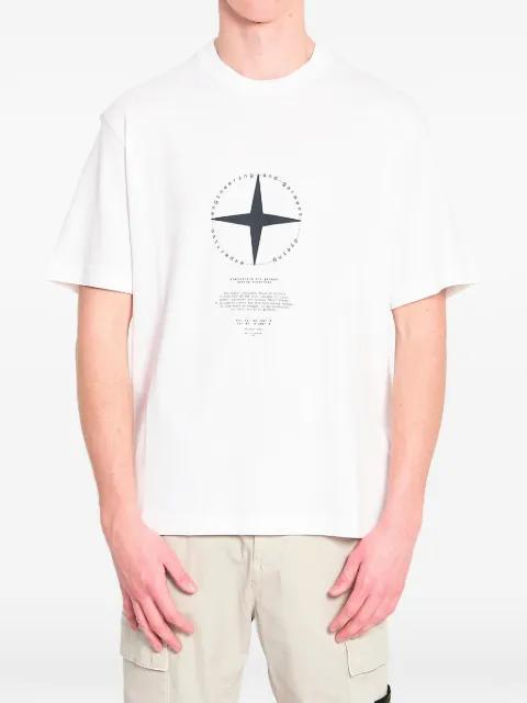 printed crew neck T-shirt by STONE ISLAND
