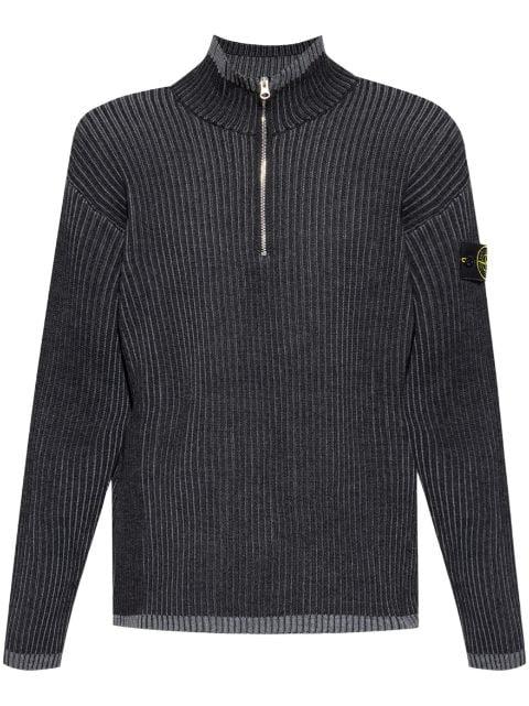 quarter-zip cardigan by STONE ISLAND