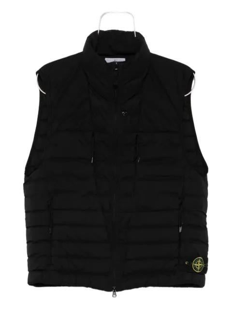 quilted high-neck vest by STONE ISLAND