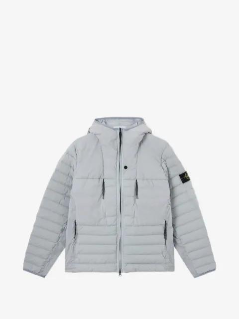 quilted hoodied jacket by STONE ISLAND