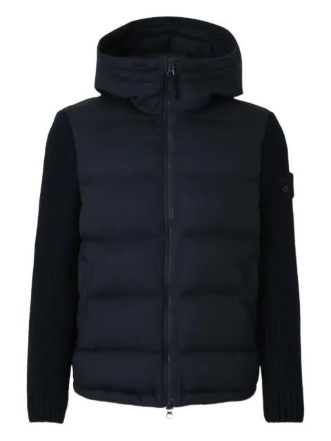 quilted hoodied jacket by STONE ISLAND