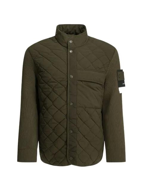 quilted panelled jacket by STONE ISLAND