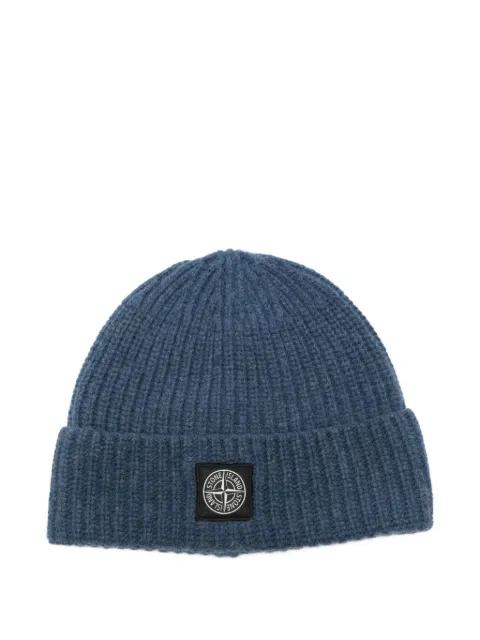 ribbed-knit beanie by STONE ISLAND