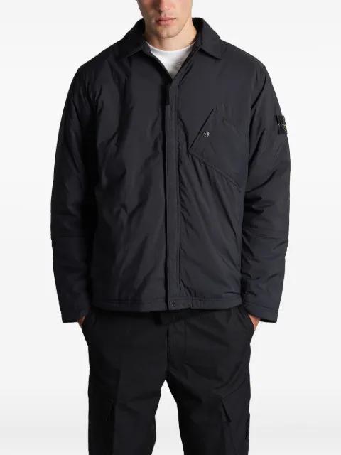 ripstop logo-patch overshirt by STONE ISLAND