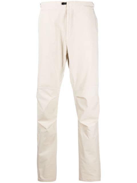 strap-detail high-rise tapered-leg trousers by STONE ISLAND