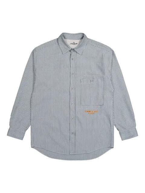 striped cotton shirt by STONE ISLAND