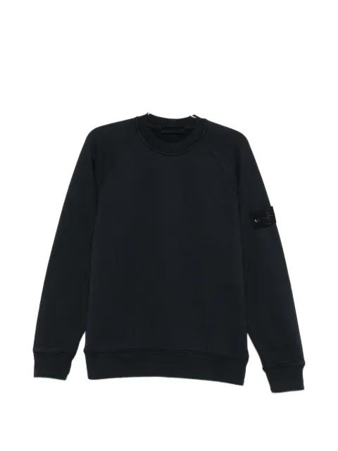 tonal Compass-patch cotton sweatshirt by STONE ISLAND