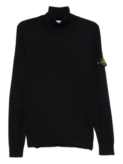 turtleneck logo-patch sweater by STONE ISLAND