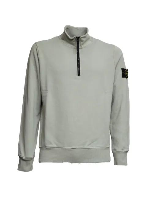 zip fleece sweater by STONE ISLAND