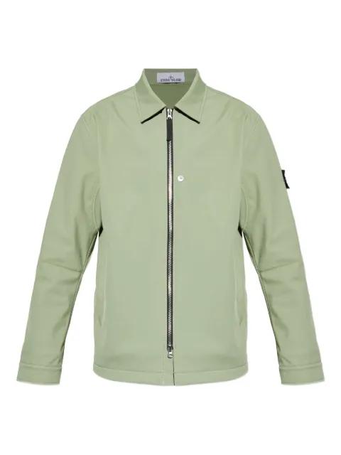 zip-front patch-pocket jacket by STONE ISLAND