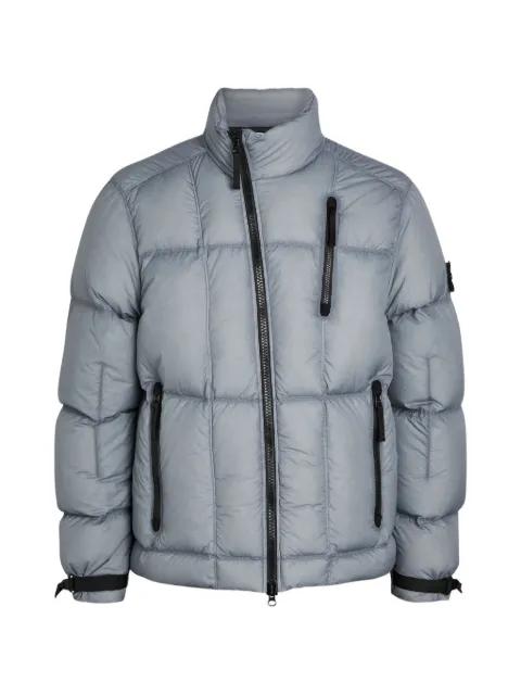 zip quilted jacket by STONE ISLAND