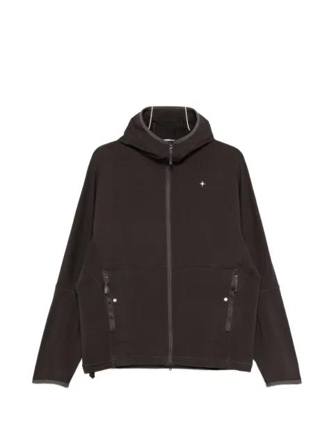 zip-up hoodied sweatshirt by STONE ISLAND