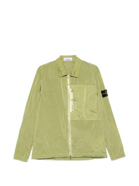 zip-up overshirt by STONE ISLAND