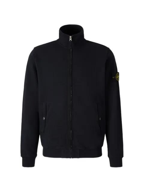 zip-up  patch sweater by STONE ISLAND