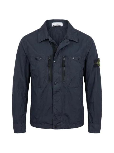 zip-up shirt by STONE ISLAND