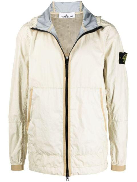 zipped hoodied jacket by STONE ISLAND