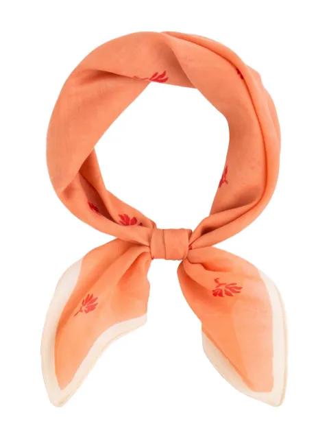 floral-print cotton scarf by STONE