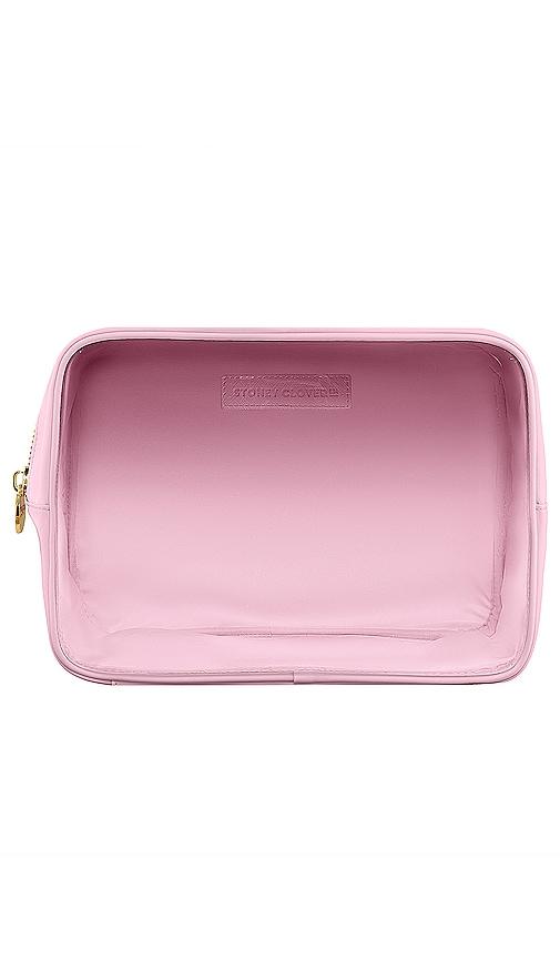 Stoney Clover Lane Clear Front Large Pouch in Flamingo by STONEY CLOVER LANE