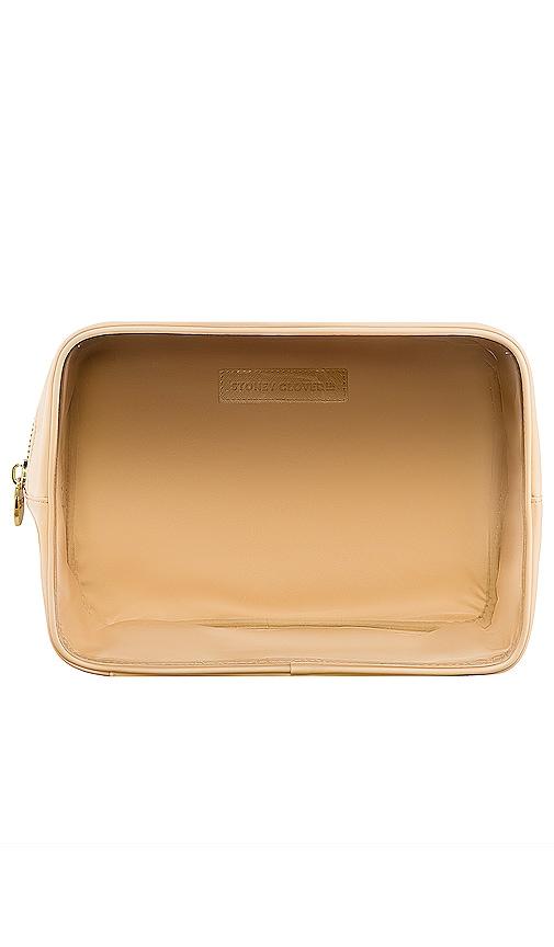 Stoney Clover Lane Clear Front Large Pouch in Sand by STONEY CLOVER LANE