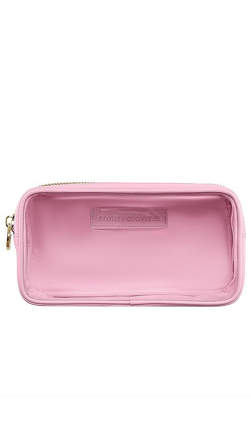Stoney Clover Lane Clear Front Small Pouch in Flamingo by STONEY CLOVER LANE
