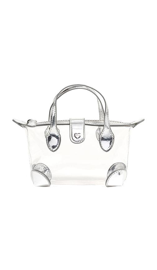 Stoney Clover Lane Clear Pouchette Crossbody Bag in Metallic Silver by STONEY CLOVER LANE