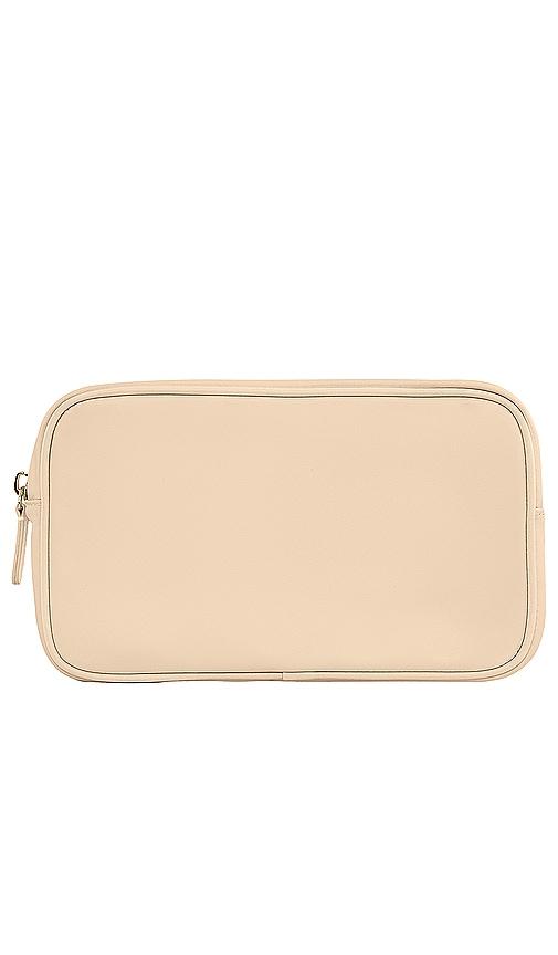 Stoney Clover Lane Double Zip Pouch in Sand by STONEY CLOVER LANE