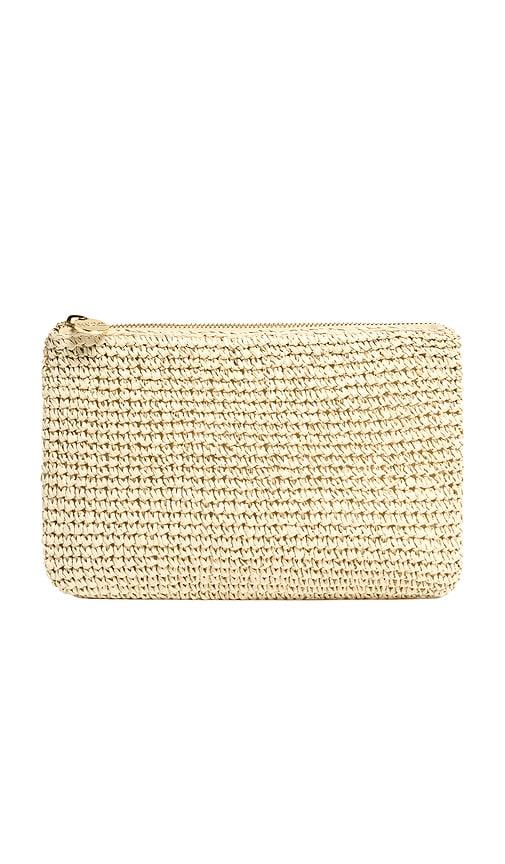Stoney Clover Lane Flat Pouch in Natural by STONEY CLOVER LANE