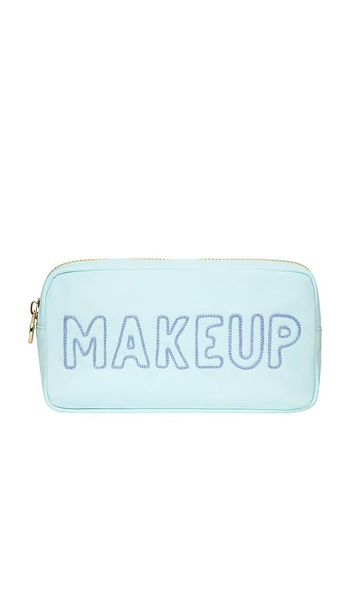 Stoney Clover Lane Hand Embroidered Makeup Small Pouch in Sky by STONEY CLOVER LANE