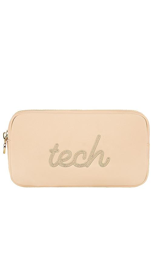 Stoney Clover Lane Sand Tech Embroidered Small Pouch in Sand by STONEY CLOVER LANE