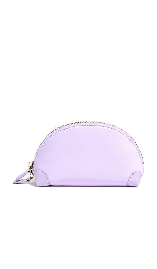 Stoney Clover Lane T Seam Curve Mini Pouch in Purple by STONEY CLOVER LANE