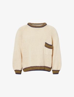 Bulb Contrast-Trims Knitted Jumper by STORY MFG.
