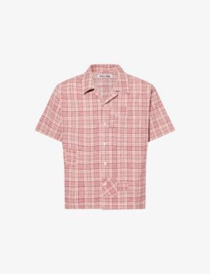 Greetings Short-Sleeves Cotton-Knit Shirt by STORY MFG.
