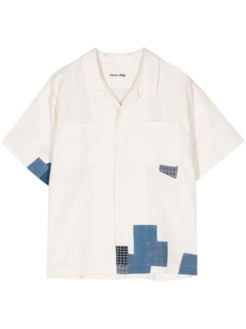 PA appliqué-detail shirt by STORY MFG.