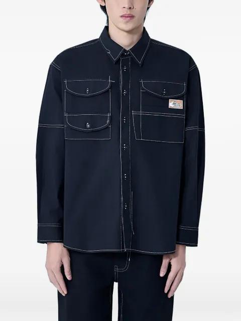 logo-patch shirt by STORY MFG.