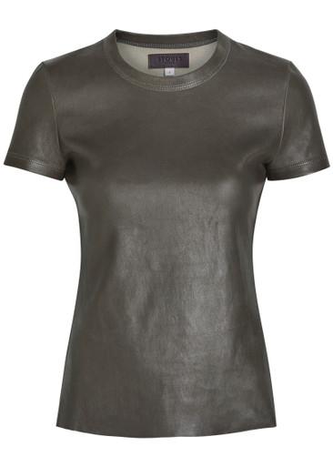 05 stretch-leather T-shirt by STOULS