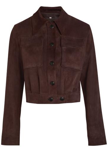 Leoncino suede cropped jacket by STOULS