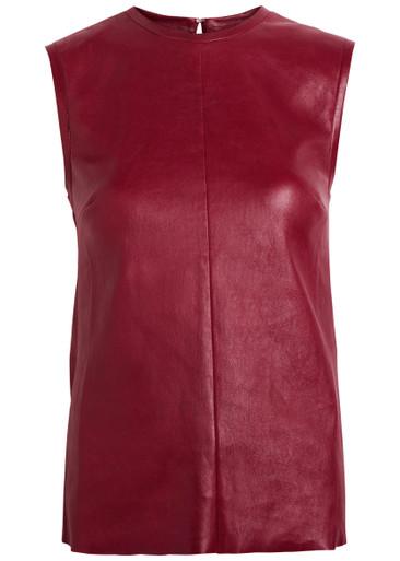 Miuccia stretch-leather top by STOULS